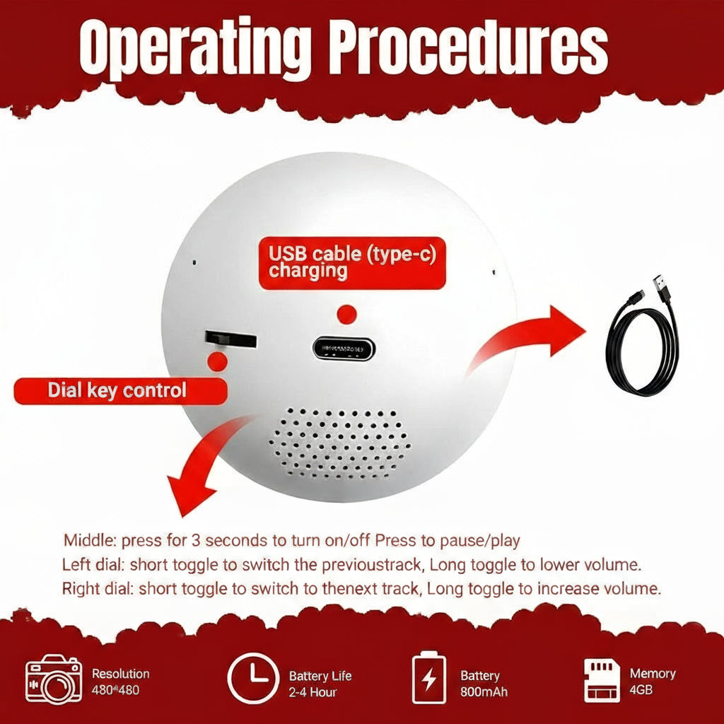 Aura Sphere digital memory display